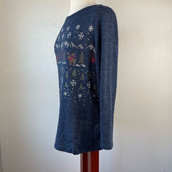 Christopher & Banks Holiday Sweater Size Petite XL EUC - Picture 3 of 8